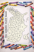 Load image into Gallery viewer, Road Trip Kids Activity Packet: 5 Activity Pages Mailed to You + Dot Stickers and Crayons + Road Trip Resource Guide (Influencer)
