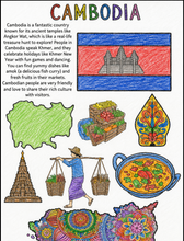Load image into Gallery viewer, Road Trip Kids Adventure Coloring Book of 26 Countries Mailed to You + License Plate Game, Road Trip Bingo Card and Other Road Trip Games Instant Download