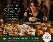 Load image into Gallery viewer, 5 Mouthwatering Gluten Free Party Recipes + BONUS Gluten Free 101 Guide INSTANT Download