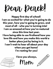 Load image into Gallery viewer, Editable and Personalized Back to School Planner + Bonus Digital Download