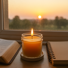 Load image into Gallery viewer, All Natural Unscented Hand Poured Beeswax Candle - 4 oz