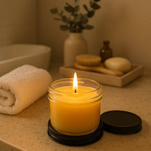Load image into Gallery viewer, All Natural Unscented Hand Poured Beeswax Candle - 4 oz