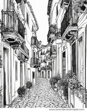 Load image into Gallery viewer, Pack of 5 Spain Adult Coloring Pages

