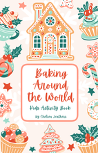 Load image into Gallery viewer, Baking Around the World Christmas Cookie Recipe and Coloring Page Activity Book Download
