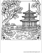 Load image into Gallery viewer, Where is Japan? Set of 5 Coloring Pages for Kids Download
