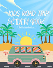 Load image into Gallery viewer, Road Trip Kids Activity Packet: 5 Activity Pages Mailed to You + Dot Stickers and Crayons + Road Trip Resource Guide (Influencer)
