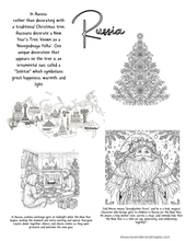 Load image into Gallery viewer, The New Year Around the World Coloring Page Download and Printed Pages Featuring: China, Mexico and Russia
