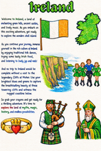 Load image into Gallery viewer, Ireland Kids Travel Coloring Page Instant Download
