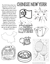 Load image into Gallery viewer, Chinese New Year Coloring Pages Instant Download
