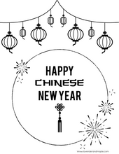 Load image into Gallery viewer, Chinese New Year Coloring Pages Instant Download
