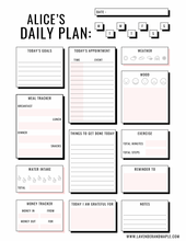 Load image into Gallery viewer, Editable and Personalized Back to School Planner + Bonus Digital Download

