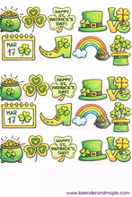 Load image into Gallery viewer, What is St. Patrick's Day? 3 Coloring Pages Instant Download
